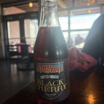 Strap Tank Brewery - Black Cherry craft soda - New American Near Me - Lehi, Utah Strap Tank Brewery - Black Cherry craft soda - New American Near Me - Lehi, Utah