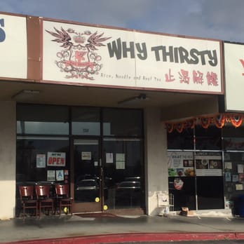 Why Thirsty - The sign on the front of the place!! - Taiwanese Near Me - San Gabriel, California Why Thirsty - The sign on the front of the place!! - Taiwanese Near Me - San Gabriel, California
