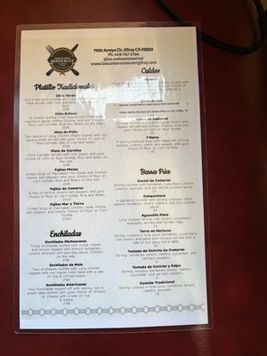 Menu photo 4 Los Cuates Restaurant Gilroy, CA