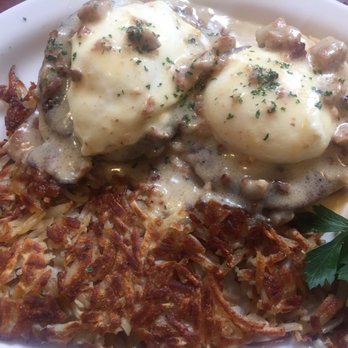 Avenue Cafe - My with ordered the southwest eggs benedict.  What a shock!  Mighty tasty. - Cafes Near Me - Capitola, California