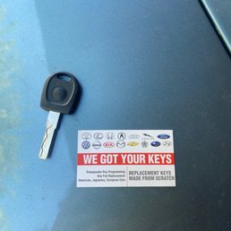 Key cut and programmed for a 2003 gti Key cut and programmed for a 2003 gti