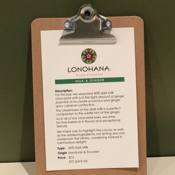 Lonohana Tasting Bar - Chocolatiers & Shops Near Me - Honolulu, Hawaii Lonohana Tasting Bar - Chocolatiers & Shops Near Me - Honolulu, Hawaii