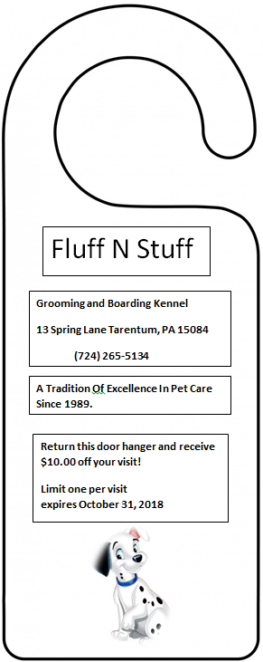 Fluff & Stuff - pet boarding facility in Tarentum, PA