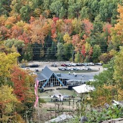 Marquette Mountain Ski Area - View of thr resort from the mountian in the fall