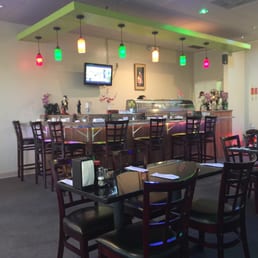 Clean inside, and they have a sushi bar you can sit at. Clean inside, and they have a sushi bar you can sit at.
