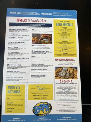 Menu photo 5 Booty’s Wings Burgers Beer Goodyear, AZ Menu photo 5 Booty’s Wings Burgers Beer Goodyear, AZ