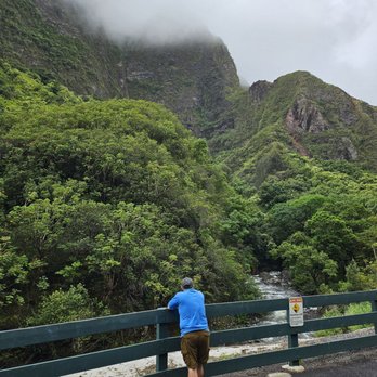 Iao Valley State Monument - Gorgeous view. Husband for scale - Parks Near Me - Wailuku, Hawaii Iao Valley State Monument - Gorgeous view. Husband for scale - Parks Near Me - Wailuku, Hawaii