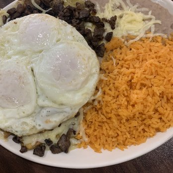 Taqueria El Maguey - Chilaquilles with steak! - Mexican Near Me - Indianapolis, Indiana