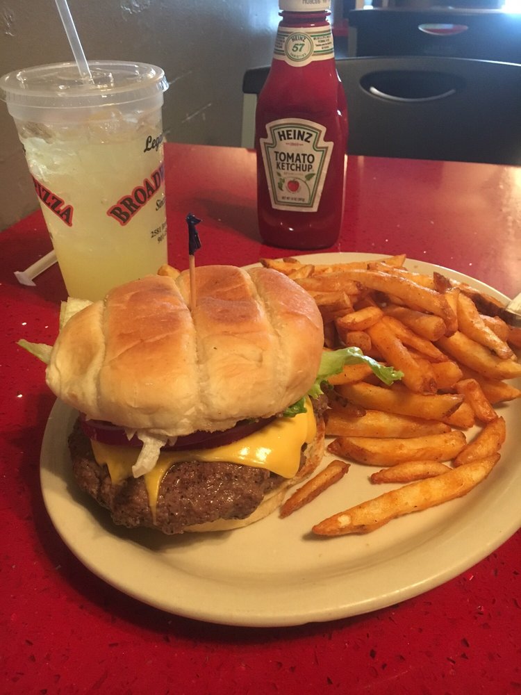 Order Bacon Cheeseburger food online from Broadway Pizza store, Memphis on bringmethat.com