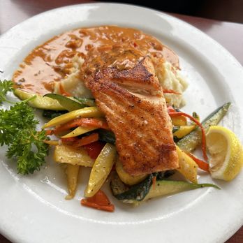 Rockfish Harbor Grill - Salmon entree - Seafood Near Me - Monterey, California Rockfish Harbor Grill - Salmon entree - Seafood Near Me - Monterey, California