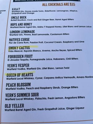 Menu photo 3 Warfield Distillery & Brewery Ketchum, ID Menu photo 3 Warfield Distillery & Brewery Ketchum, ID
