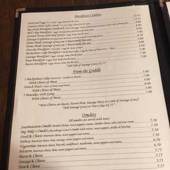 Melanie's Family Restaurant - Good variety menu, this is only half of the breakfast menu. - American Near Me - Aurora, West Virginia Melanie's Family Restaurant - Good variety menu, this is only half of the breakfast menu. - American Near Me - Aurora, West Virginia