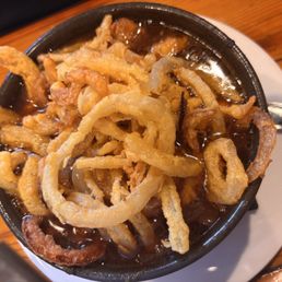 "German" onion soup.
