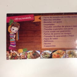 Huaxyacac - Pequeño menú