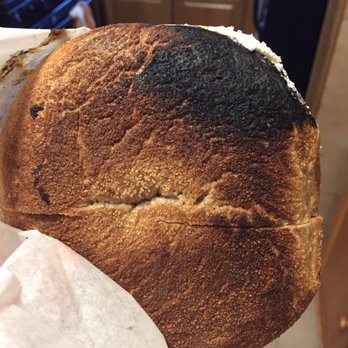 Bagels & Brew - Burnt inside and out. It went straight in the trash. Shame on you. - Bagels Near Me - Astoria, New York Bagels & Brew - Burnt inside and out. It went straight in the trash. Shame on you. - Bagels Near Me - Astoria, New York
