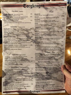 Menu photo 1 Torgkrogen Visby, I