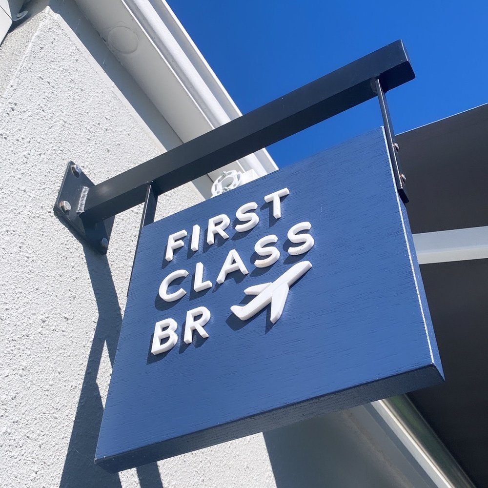 Signage of the entrance of the studio