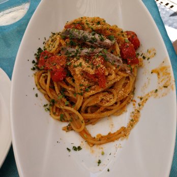 L'isoletta - Anchovies with spaghetti - Seafood Near Me - Siracusa, SR