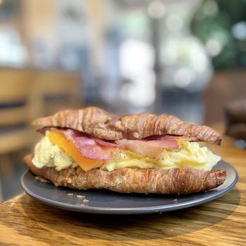 Mio + Tuo - breakfast sandwich ! Bacon egg and croissant! - Coffee & Tea Near Me - San Diego, California Mio + Tuo - breakfast sandwich ! Bacon egg and croissant! - Coffee & Tea Near Me - San Diego, California
