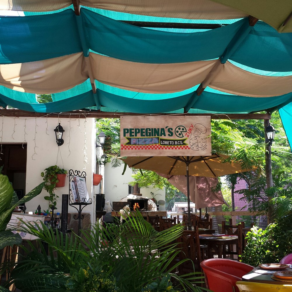 Pepegina's - Lovely outdoor dining area in the plaza - Pizza Near Me - Loreto, BCS Pepegina's - Lovely outdoor dining area in the plaza - Pizza Near Me - Loreto, BCS