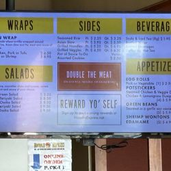 Noodle Express - 2 of 2 menu.