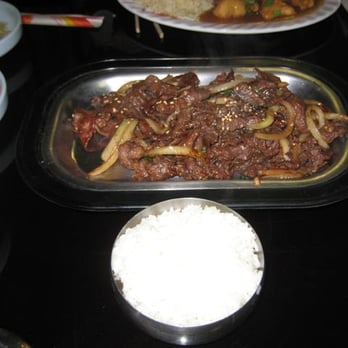 Golden Korean Restaurant - The bulgogi and rice. - Korean Near Me - Springfield, Missouri Golden Korean Restaurant - The bulgogi and rice. - Korean Near Me - Springfield, Missouri