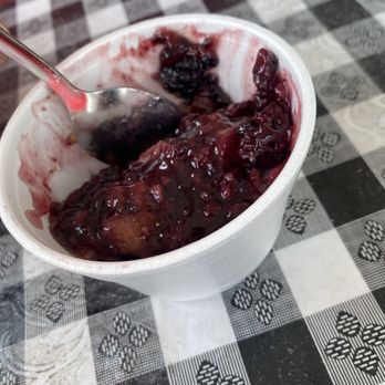 Jimpa's - Blackberry cobbler almost all gone! - Southern Near Me - Kennesaw, Georgia Jimpa's - Blackberry cobbler almost all gone! - Southern Near Me - Kennesaw, Georgia