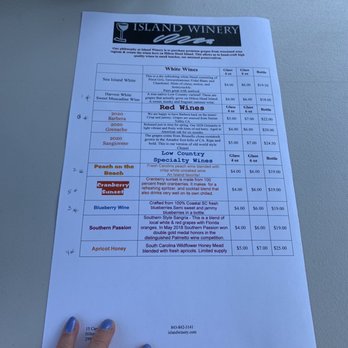 Island Winery - Wine list - Wineries Near Me - Hilton Head Island, South Carolina Island Winery - Wine list - Wineries Near Me - Hilton Head Island, South Carolina