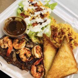 Tillie Marie’s Kitchen & Catering - Steak, Shrimp, Corn and Salad