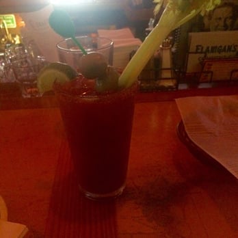 Flanigan's - North Miami - "Andrea's bloody mary with all the fixings at north miami flannigan's"  Thank u - American Near Me - Miami, Florida
