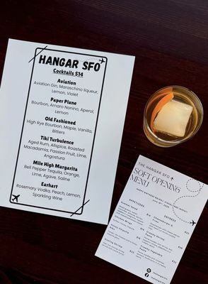 Menu photo 8 The Hangar Livermore, CA