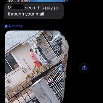 BELFOR Property Restoration - Neighbor informing me of the worker going through our mail. - Damage Restoration Near Me - Phoenix, Arizona BELFOR Property Restoration - Neighbor informing me of the worker going through our mail. - Damage Restoration Near Me - Phoenix, Arizona