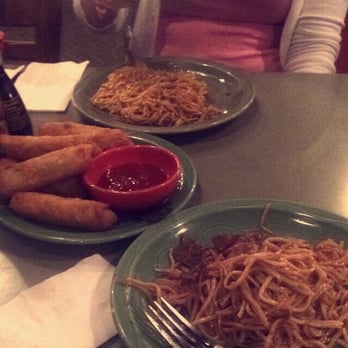 HuHot Mongolian Grill - Treated my friend to dinner! Had a free appetizer coupon so that saved me $8 for the egg rolls! - Mongolian Near Me - Cedar Falls, Iowa