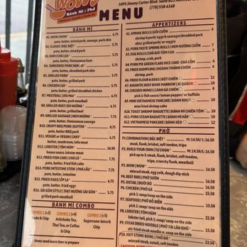 Wow Banh Mi & Pho - Noodles Near Me - Norcross, Georgia