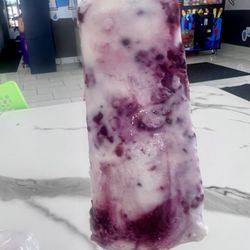Blackberry cream cheese popsicle area