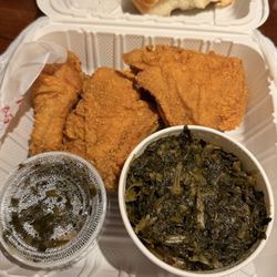 Chicken N More - 3 piece dark meat and greens