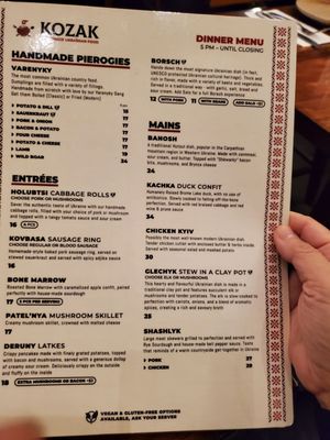 Menu photo 7 Kozak Ukrainian Restaurant Vancouver, BC Menu photo 7 Kozak Ukrainian Restaurant Vancouver, BC