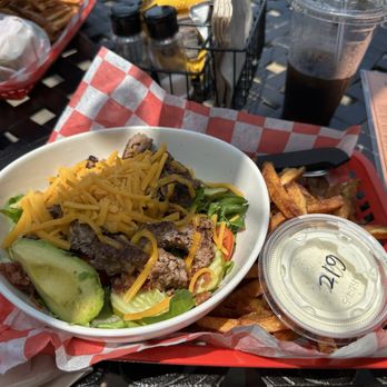 Honeywood Farms - Burger bowl with fries so fresh and filling! - Farmers Market Near Me - Barnesville, Georgia Honeywood Farms - Burger bowl with fries so fresh and filling! - Farmers Market Near Me - Barnesville, Georgia