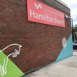 Enoch Pratt Free Library - Hamilton Branch - Exterior sign.
