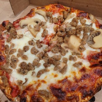 G's Pizza World - Sausage and half mushroom. So yummy!! - Pizza Near Me - Damascus, Ohio G's Pizza World - Sausage and half mushroom. So yummy!! - Pizza Near Me - Damascus, Ohio