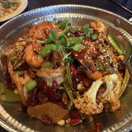 Dry pot prawns