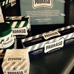 Blue Star Barbershop - Shaving supplies.