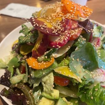 Flower Child - Chop Salad with Miso dressing! Yum! - Salad Near Me - Gilbert, Arizona Flower Child - Chop Salad with Miso dressing! Yum! - Salad Near Me - Gilbert, Arizona
