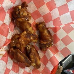 Hometown Grill - BBQ wings, sauce is smoky