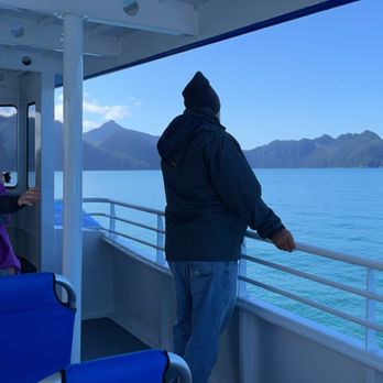 Major Marine Tours - Top of the boat. Side - Boating Near Me - Seward, Alaska