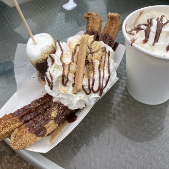 Churro Co - S'mores churro - Desserts Near Me - Austin, Texas Churro Co - S'mores churro - Desserts Near Me - Austin, Texas