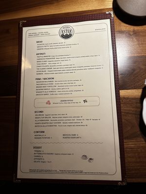 Menu photo 6 Osteria Ester Orlando, FL Menu photo 6 Osteria Ester Orlando, FL
