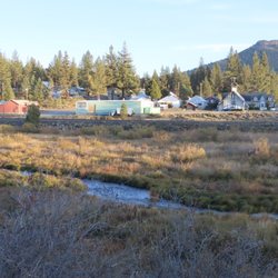 Portola Riverwalk - The view of the river and town from the trail