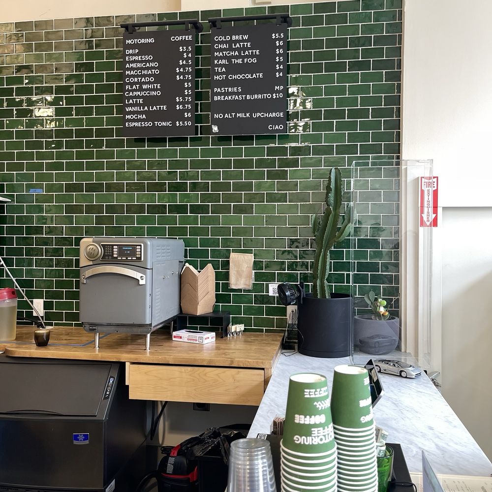 Motoring Coffee - Menu - Coffee & Tea Near Me - San Francisco, California Motoring Coffee - Menu - Coffee & Tea Near Me - San Francisco, California