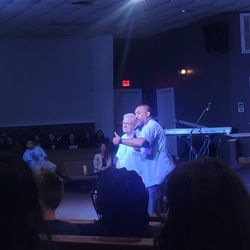 Lighthouse Christian School - Middle and High School Chapel with Pastor D and our school's founder, Al Henson.